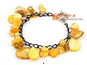 黄色珍珠手链网红款价格